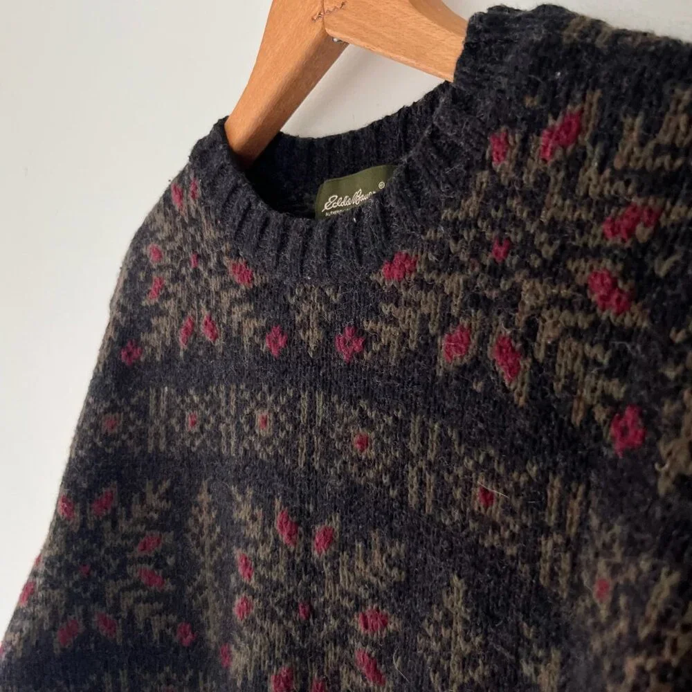 Vintage Eddie Bauer Cotton/Wool Sweater - Picture 4 of 6